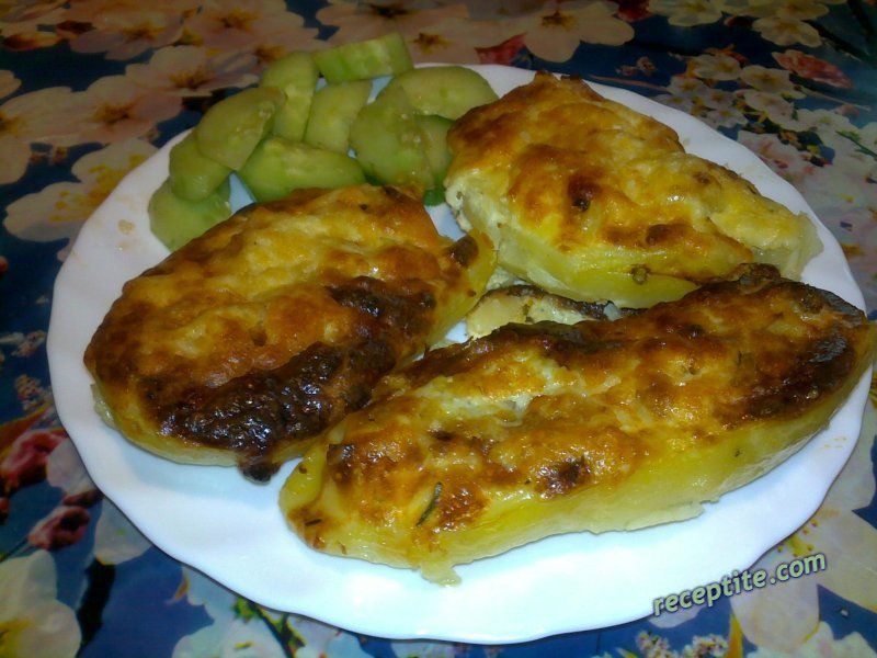 Снимки към Картофени лодки на фурна